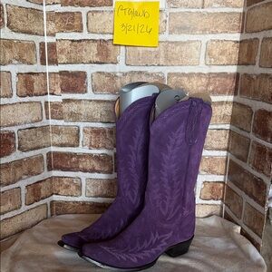 Old Gringo Purple Suede Dutton Classic 9